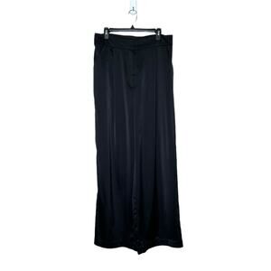 House of Harlow 1960 black satin pleated dress pants size XL
